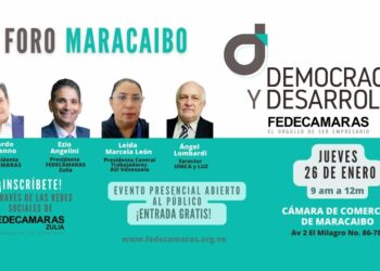 Fedecámaras convoca al foro “Democracia y Desarrollo” el 26 de enero en Maracaibo