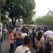 Universitarios exigieron durante protesta el incremento de salarios y cumplimiento de la contratación colectiva