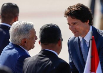 Trudeau arriba a México para cumbre trilateral con López Obrador y Biden