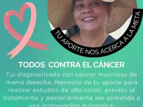 Servicio público: Se necesitan recursos para atender problemas de salud para paciente Luz Arias