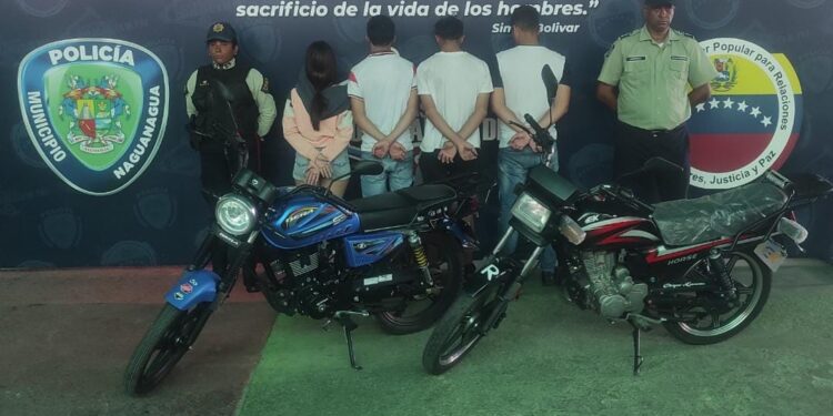 Policía Municipal de Naguanagua aprehendió a motorizados que estaban haciendo piruetas