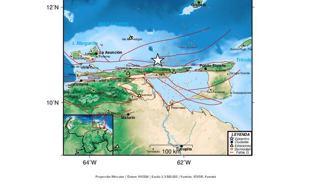 Funvisis reporta sismo de 4,5 de magnitud en las cercanías de Irapa