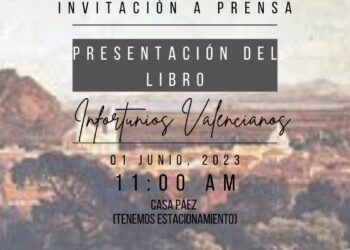 Escritor Alfredo Celis Blaubach realizará la presentación de su libro Infortunios Valencianos