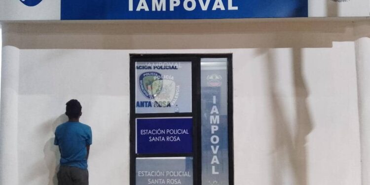 Polivalencia aprehendió a un antisocial por robo a un ciudadano en la avenida Las Ferias