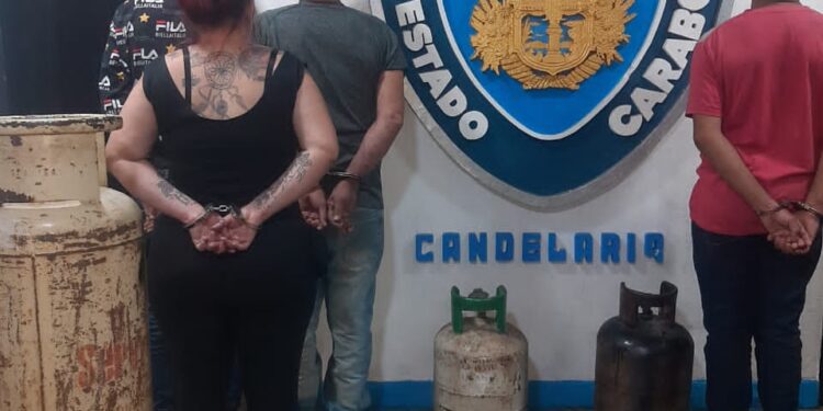 Policarabobo detuvo a cuatro personas por hurtar tres cilindros de gas y un peso electrónico de charcutería