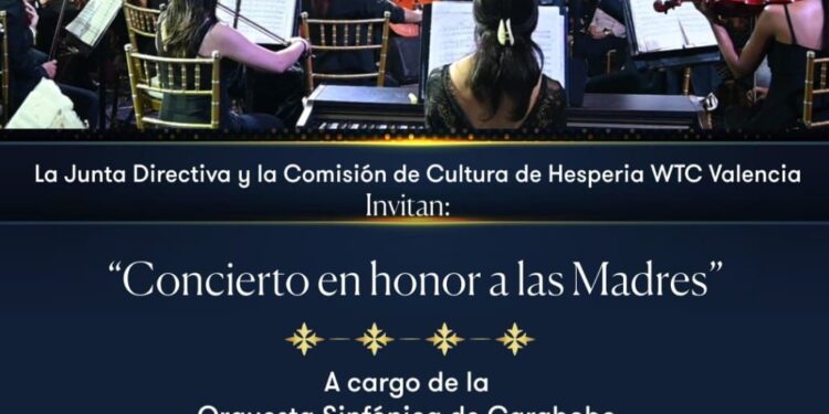 Orquesta Sinfónica de Carabobo realizará concierto gratuito en homenaje a las madres este sábado en Hesperia WTC Valencia