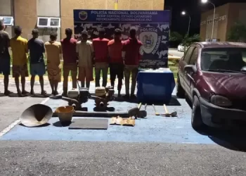 Detenidos 11 hombres por minería ilegal en el sector Barrera en Carabobo