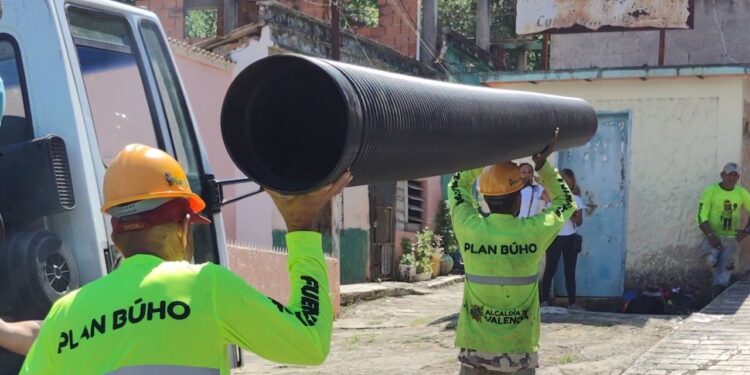 Alcaldía de Valencia ejecutó reparación de tuberías y pozos en La California de San Blas