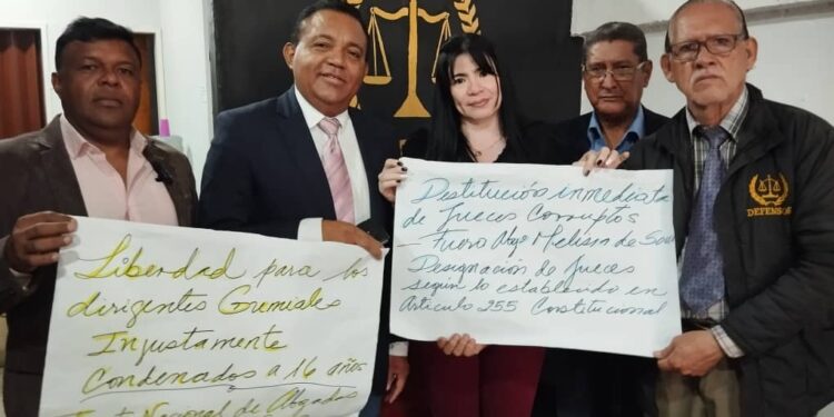 Frente Nacional de Abogados de Venezuela: condena contra los seis sindicalistas evidencia que no hay jueces idóneos