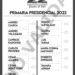 Conozca la boleta electoral que se usará el próximo 22 de octubre en la elección primaria