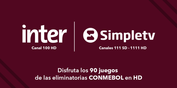 Inter y Simpletv se unen para transmitir las eliminatorias a la Copa Mundial de la FIFA 2026