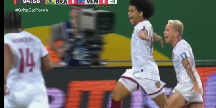 La Vinotinto logra la hazaña como visitante y empata 1-1 contra Brasil