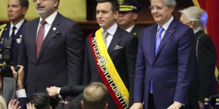 Daniel Noboa jura como presidente de Ecuador y sucede a Guillermo Lasso