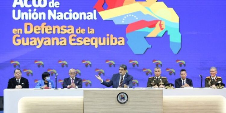 Maduro pidió al Gobierno de Guyana parar las provocaciones por el territorio en disputa