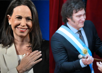 María Corina Machado dice que los venezolanos cuentan con Milei para reconquistar la libertad