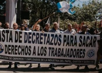 Protestas en Argentina contra las medidas de Javier Milei