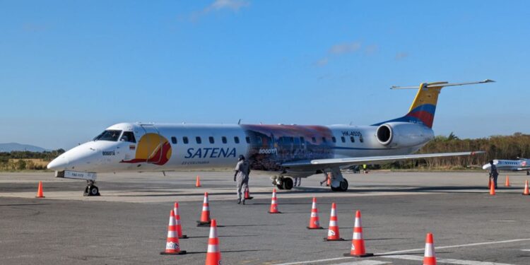 Satena inicia operación de su ruta Bogotá – Valencia, Venezuela