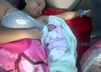 Emiliana Nahomi Delgado Rivas es la primera niña nacida en Valencia este 2024