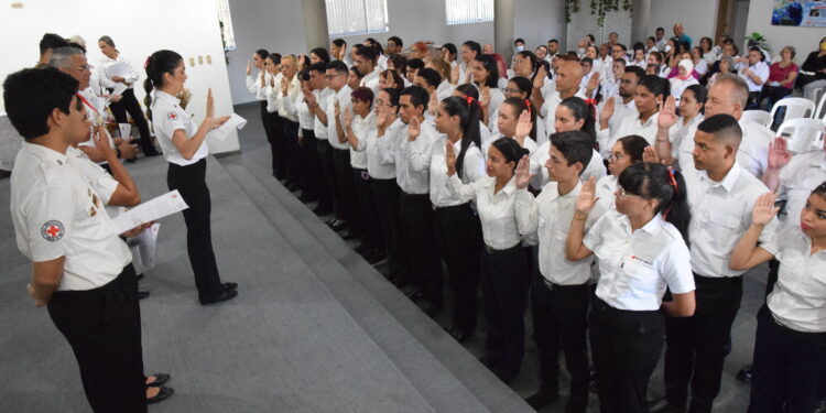 Cruz Roja Seccional Carabobo Valencia juramentó a 57 voluntarios para el trabajo humanitario