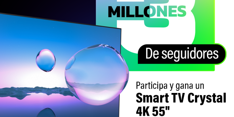 Ivoo celebra sus 3 millones de seguidores con sorteo de Smart Tv 55’’