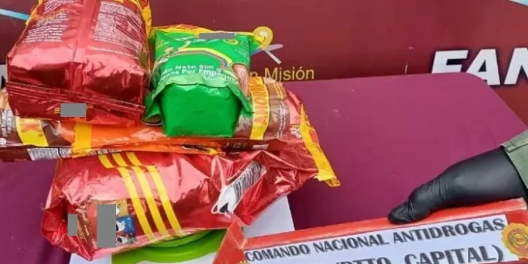 Incautados en Caracas casi cinco kilos de cocaína ocultos en café con destino a París