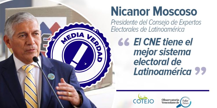 Observatorio de Fake News: Es impreciso afirmar que “el CNE tiene el mejor sistema electoral de Latinoamérica”