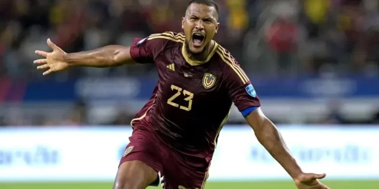 Salomón Rondón ganó la bota de plata en la Copa América