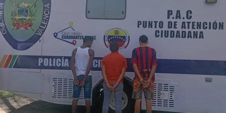Polivalencia capturó a tres azotes de la comunidad Bendición de Dios en Miguel Peña