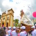 Una multitud de feligreses acompañó en procesión a la Patrona de Naguanagua