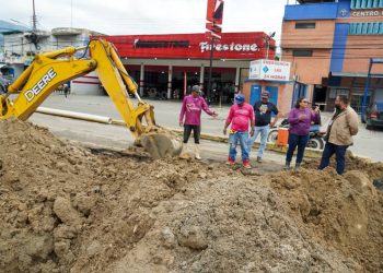 Obra de sustitución de red de aguas servidas en intersección de Av. Universidad con Carretera Nacional presenta un 80% de avance