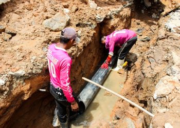 Alcaldía de Naguanagua sustituye colector de aguas servidas en Fundación Carabobo I