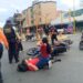 Dos motos colisionaron en la Cedeño: un lesionado (Fotos)