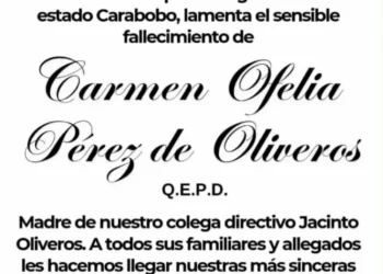 Falleció la madre del reportero gráfico Jacinto Oliveros