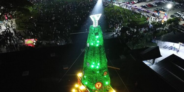 YMCA Valencia encendió su Árbol de Navidad 2024 con Macro Coro Estudiantil