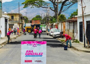 Más de 440 toneladas de asfalto se aplicaron en distintos sectores de Naguanagua