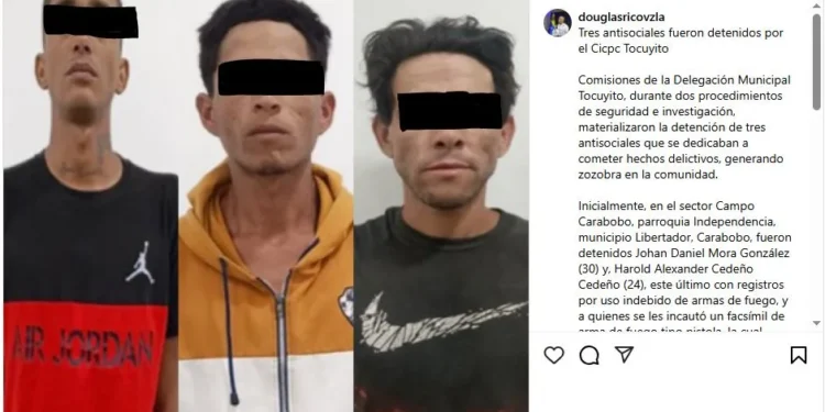 Les pusieron los ganchos por robar a mano armada