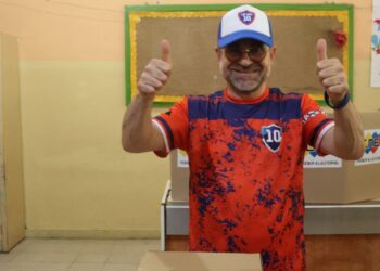 Lacava participó en el simulacro electoral desde Montalbán