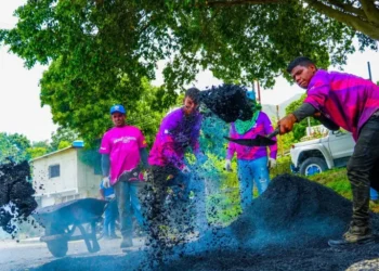 Más de 2 mil toneladas de asfalto se han aplicado en Naguanagua durante el año 2025