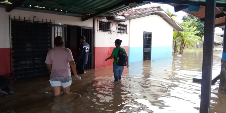 Vecinos del sector Caraquita en Carlos Arvelo luchan por recuperar sus hogares tras inundaciones