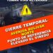 Cierre temporal de la Av. Bolívar a la altura del Elevado de El Viñedo