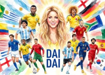 Shakira reúne a estrellas del fútbol en el video musical de ‘Dai Dai’